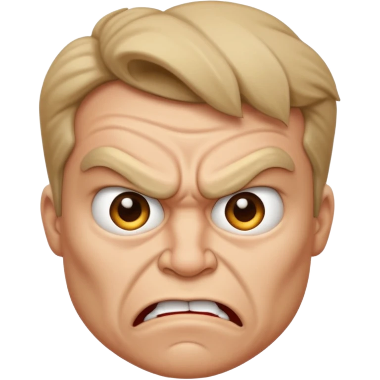 Funny and angry emoji