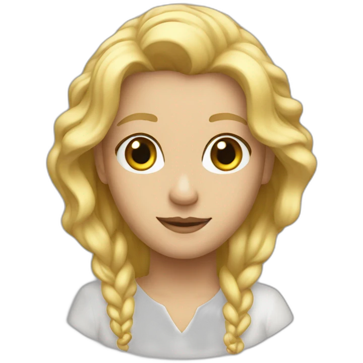 Grand blond emoji