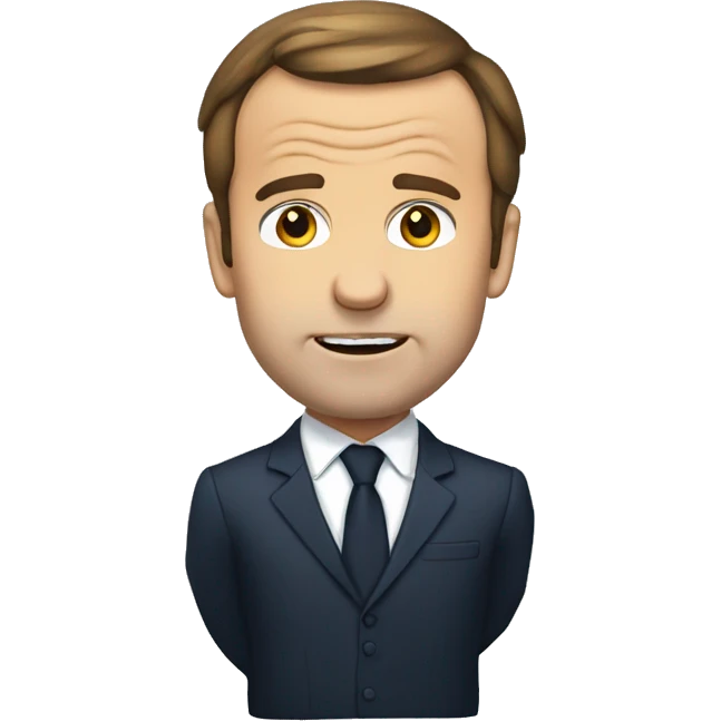 Macron qui pleure beaucoup  emoji