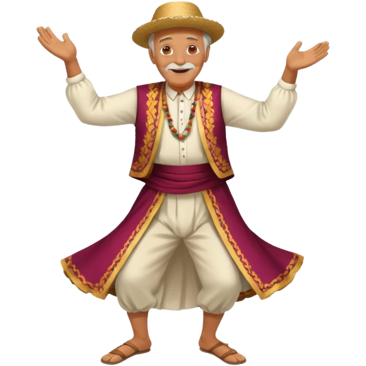  Halay çeken dede emoji