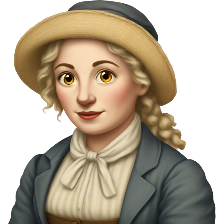 white woman, 1800s, farmer emoji