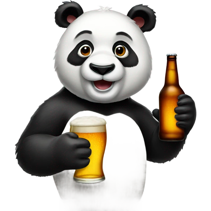 Panda beer emoji