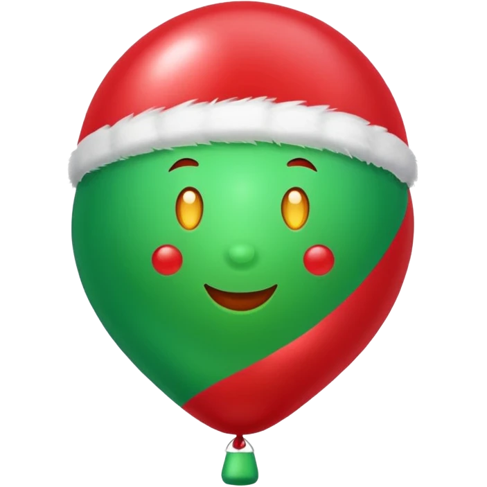 Christmas balloon emoji
