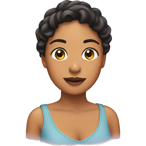 Reina rizada emoji