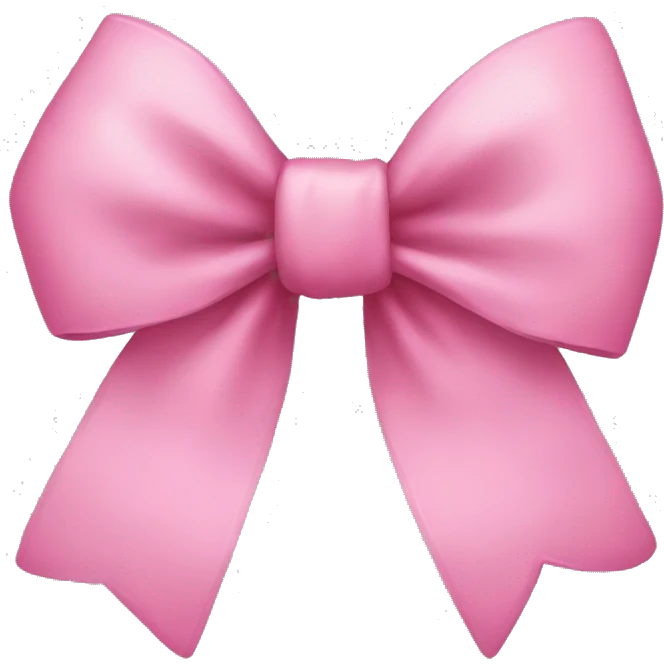 Pink bow  emoji