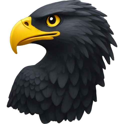 Black eagle emoji