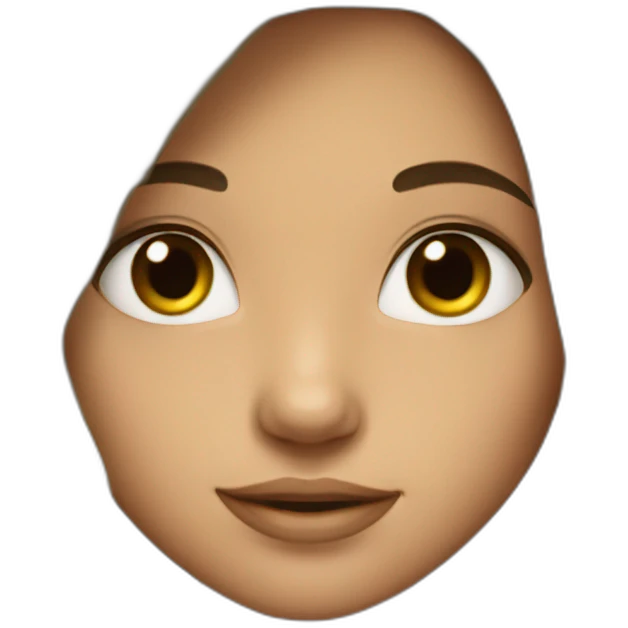 a girl with thick long hair emoji