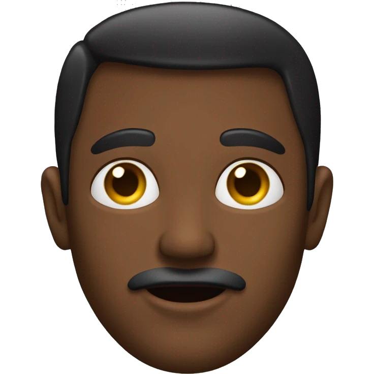 Hombre negro con aretes emoji