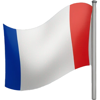 french flag with a red X over it emoji