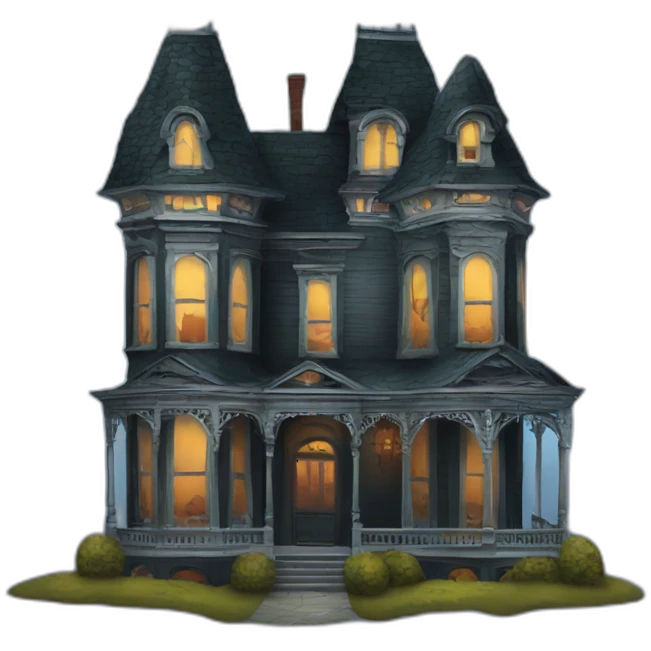 Haunted Victorian house emoji