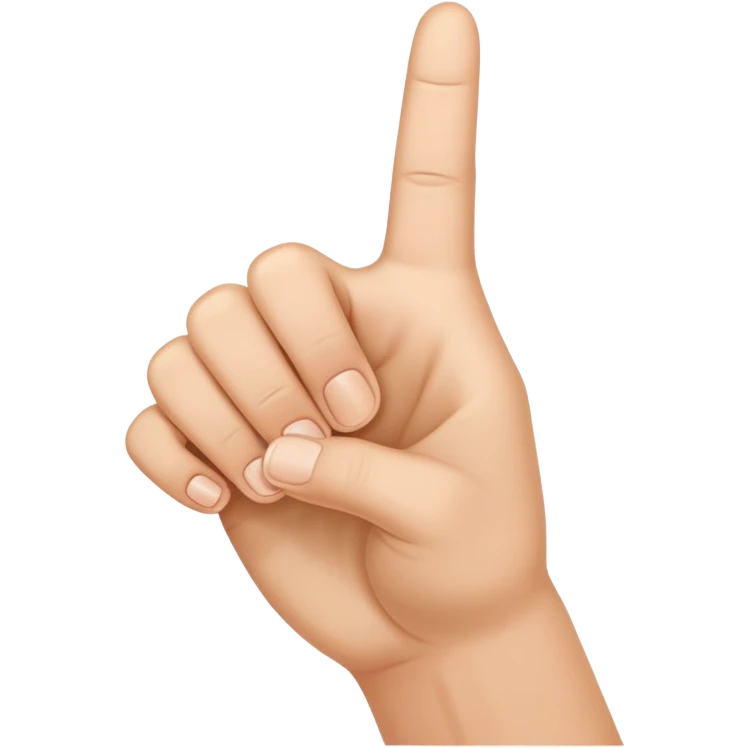 mão com os dedos para baixo e o dedão sgurando o dedo anelar emoji
