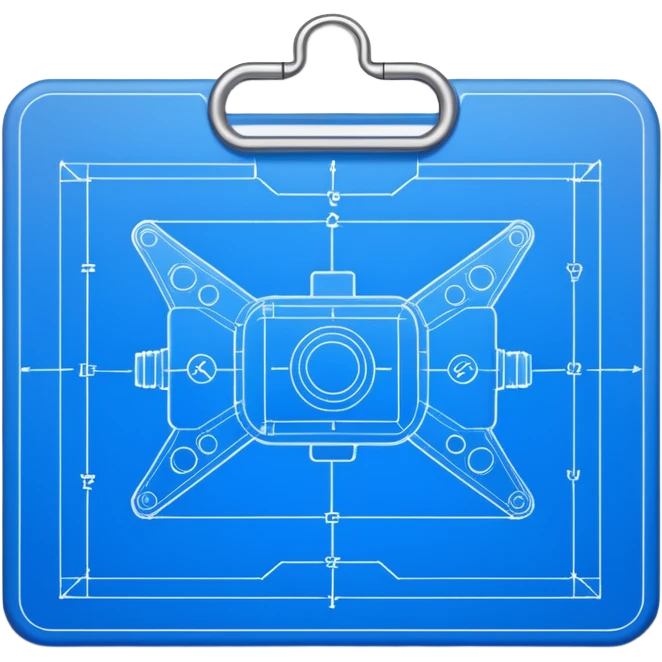 blueprint 2D sketch emoji