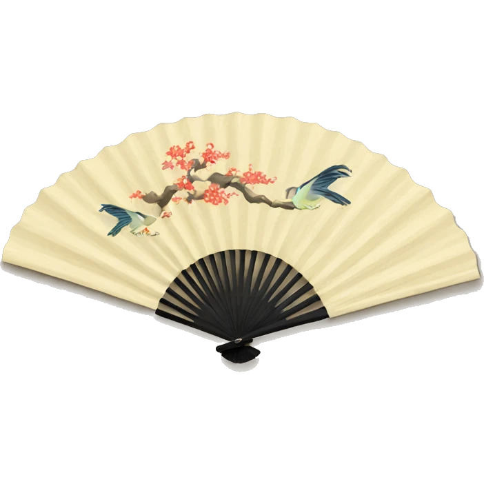 chinese paper fan  emoji