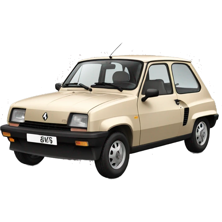 Renault 5 BEIGE emoji