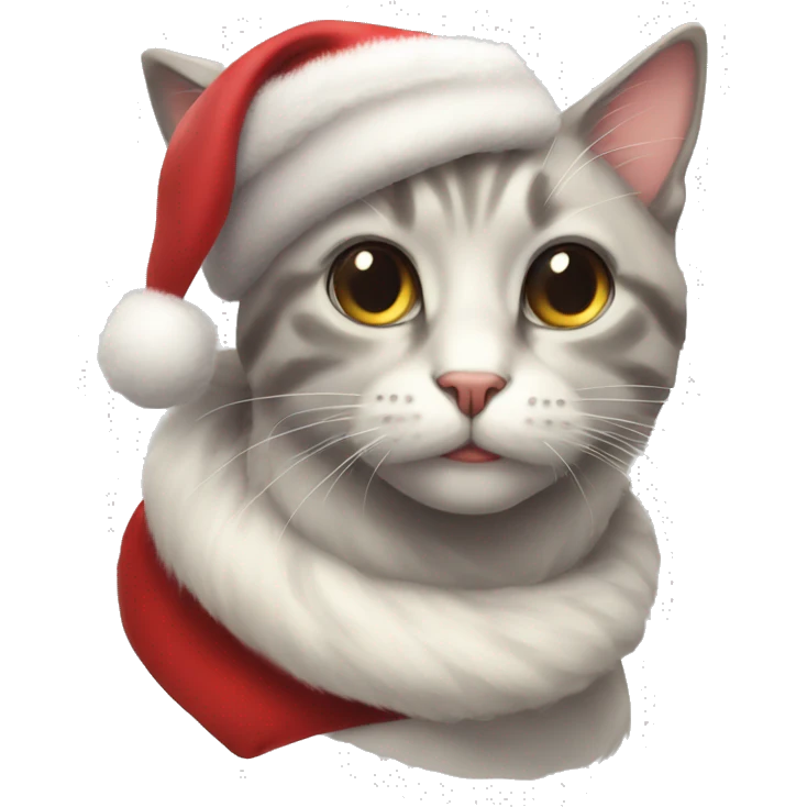aesthetic christmas cat emoji