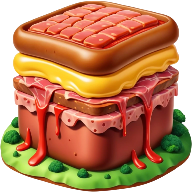 spam meat surreal dali landscape emoji