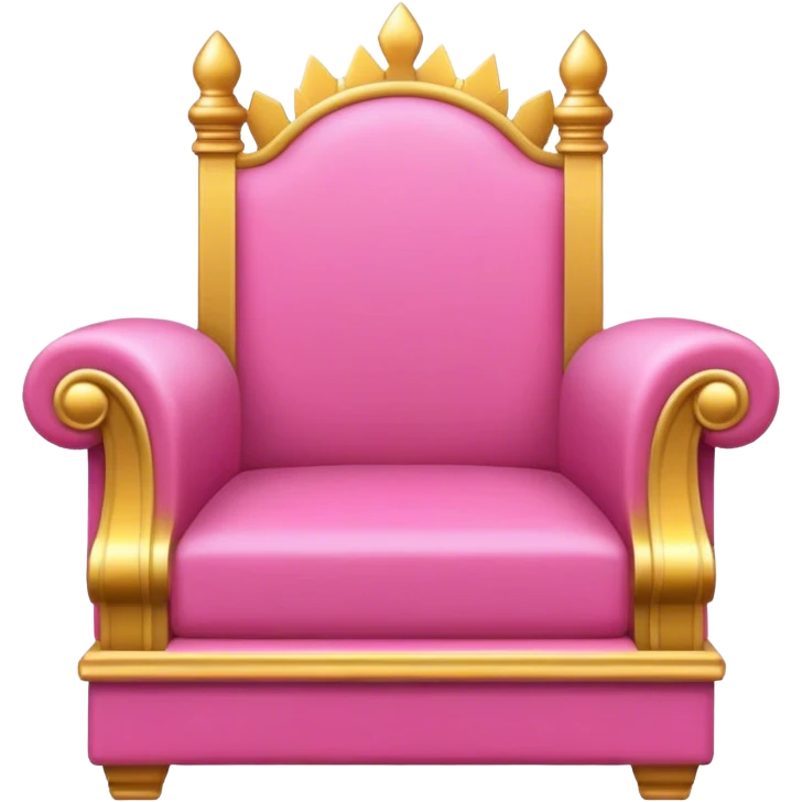 Pink throne  emoji