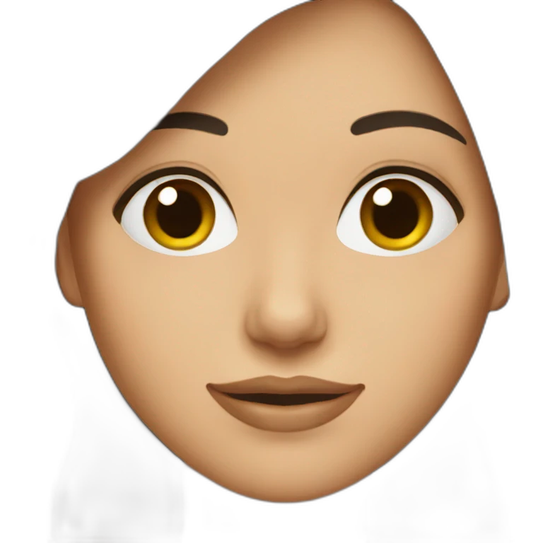 brunette girl emoji