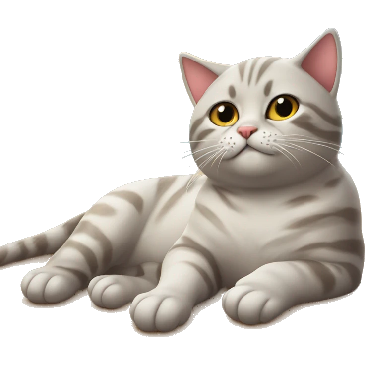 gato rindo em uma praia emoji