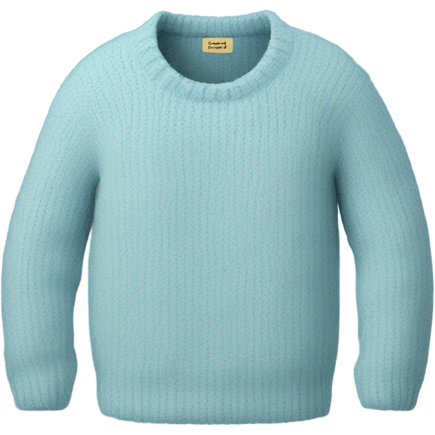 Sweater cozy light blue emoji