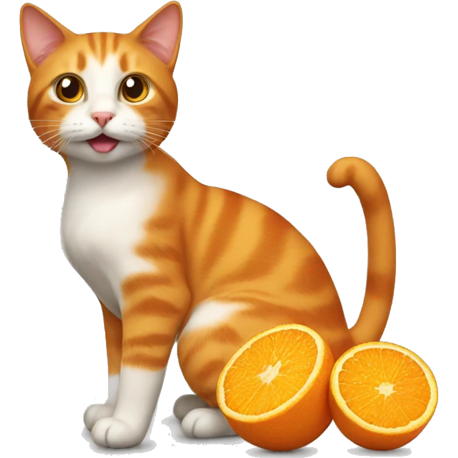 orange feuit cat emoji