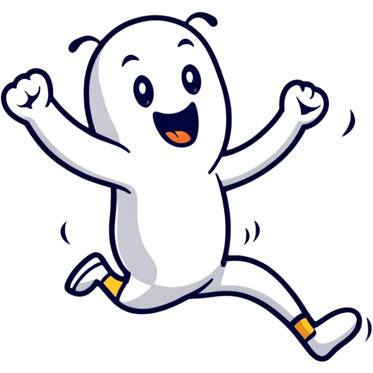 over-the-top ecstatic character, maximum excitement, screaming at the top of their lungs, jumping with joy, completely uncontained enthusiasm emoji