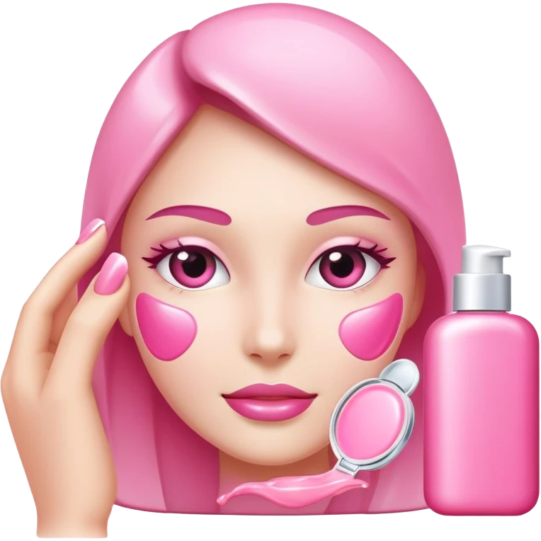Skincare pink emoji