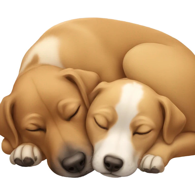 Two dogs sleeping  emoji