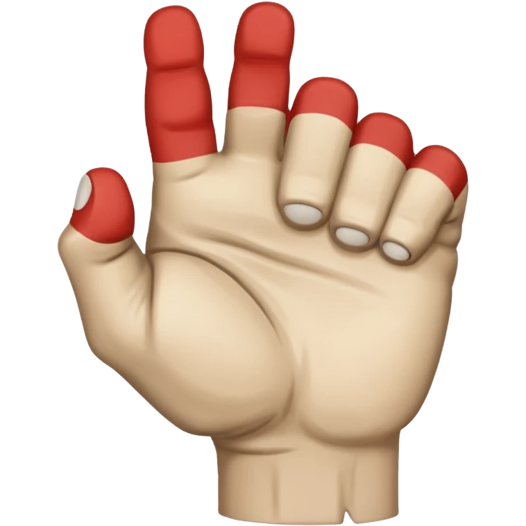 back of veiny fist rearview emoji