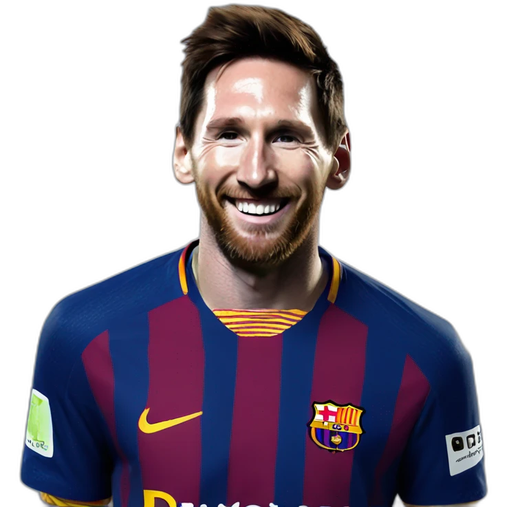 messi sonriendo emoji