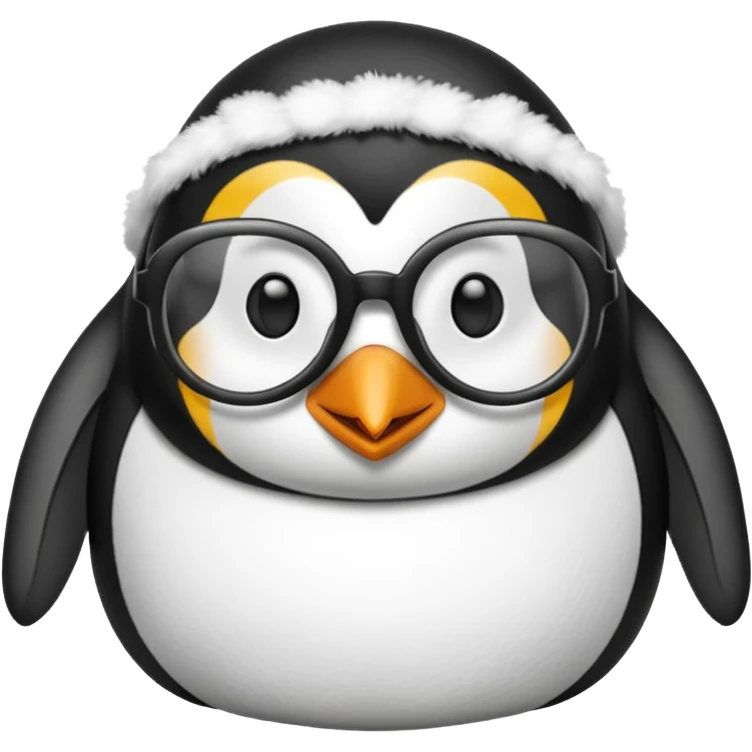  gozlük takan  Penguin emoji