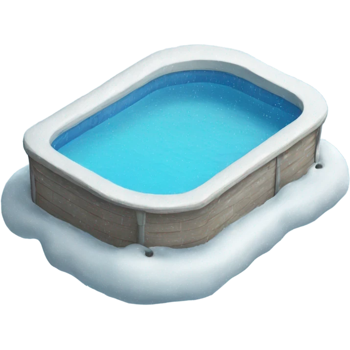 Pool in the winter emoji