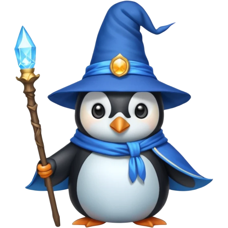 Penguin Wizard emoji