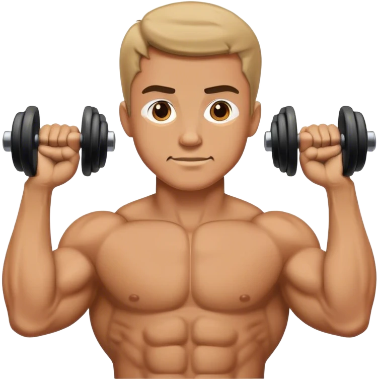 guy doing bicep-curls emoji