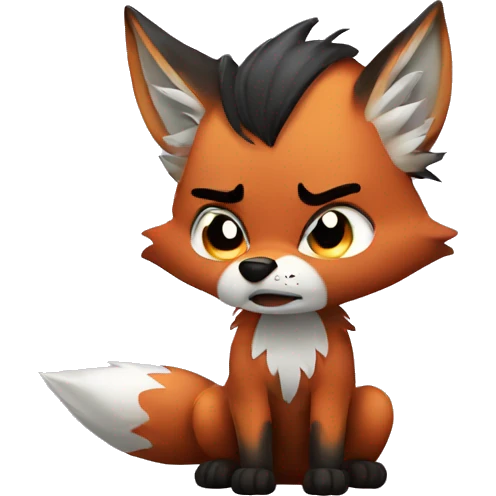 Angry Fox (chibi) emoji