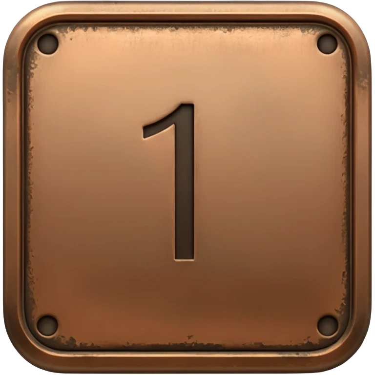 Make the paid subscription icon square, bronze, and number 1. emoji