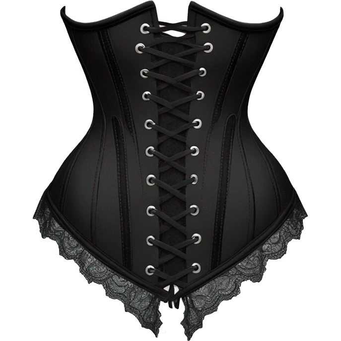 lace corset black emoji