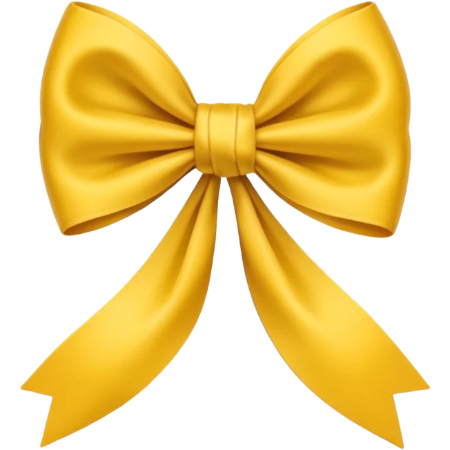 Yellow bow emoji