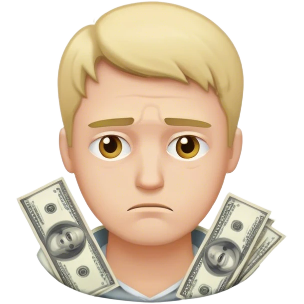 man lost money emoji