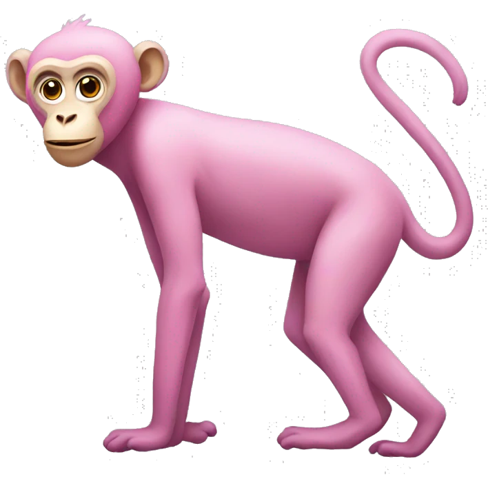 tall pink monkey emoji