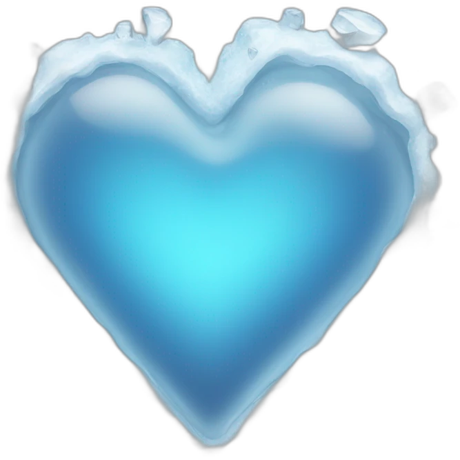 Iced heart emoji