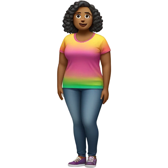 Fat woman emoji