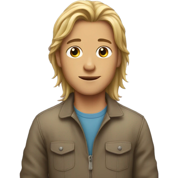 Long haired boy emoji