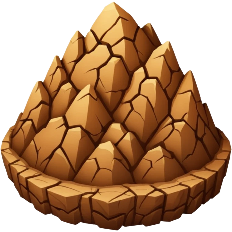 Brown earth emoji