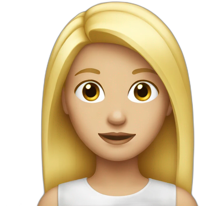 blond girl emoji