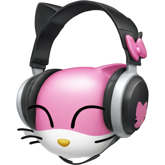 Hello kitty headphones emoji