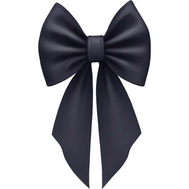 dark coquette bow emoji