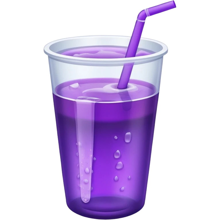 white double cup with purple drink inside  emoji