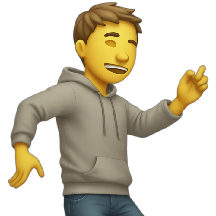 person who dabs emoji