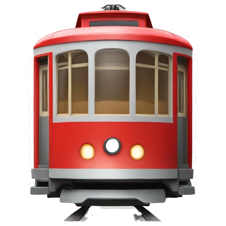 red tram number 2 emoji